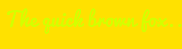 Image with Font Color D3FF00 and Background Color FFE100